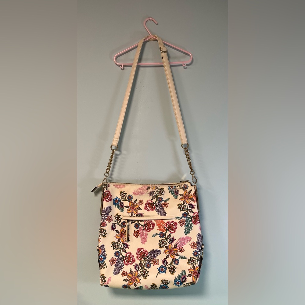 Jessica Simpson Cream Floral Shoulder Bag, Woman Purse, Woman Accessory